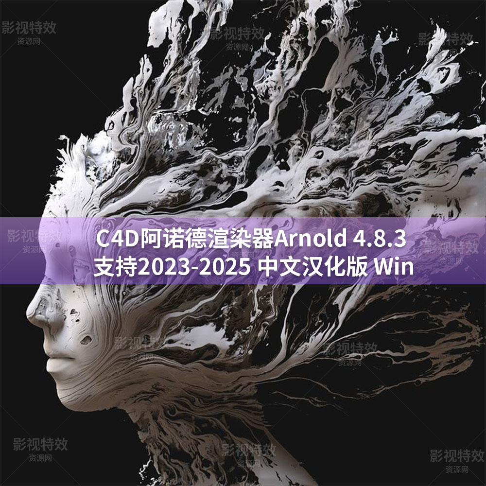 中文汉化版-C4D阿诺德渲染器Arnold 4.8.3 支持2023-2025