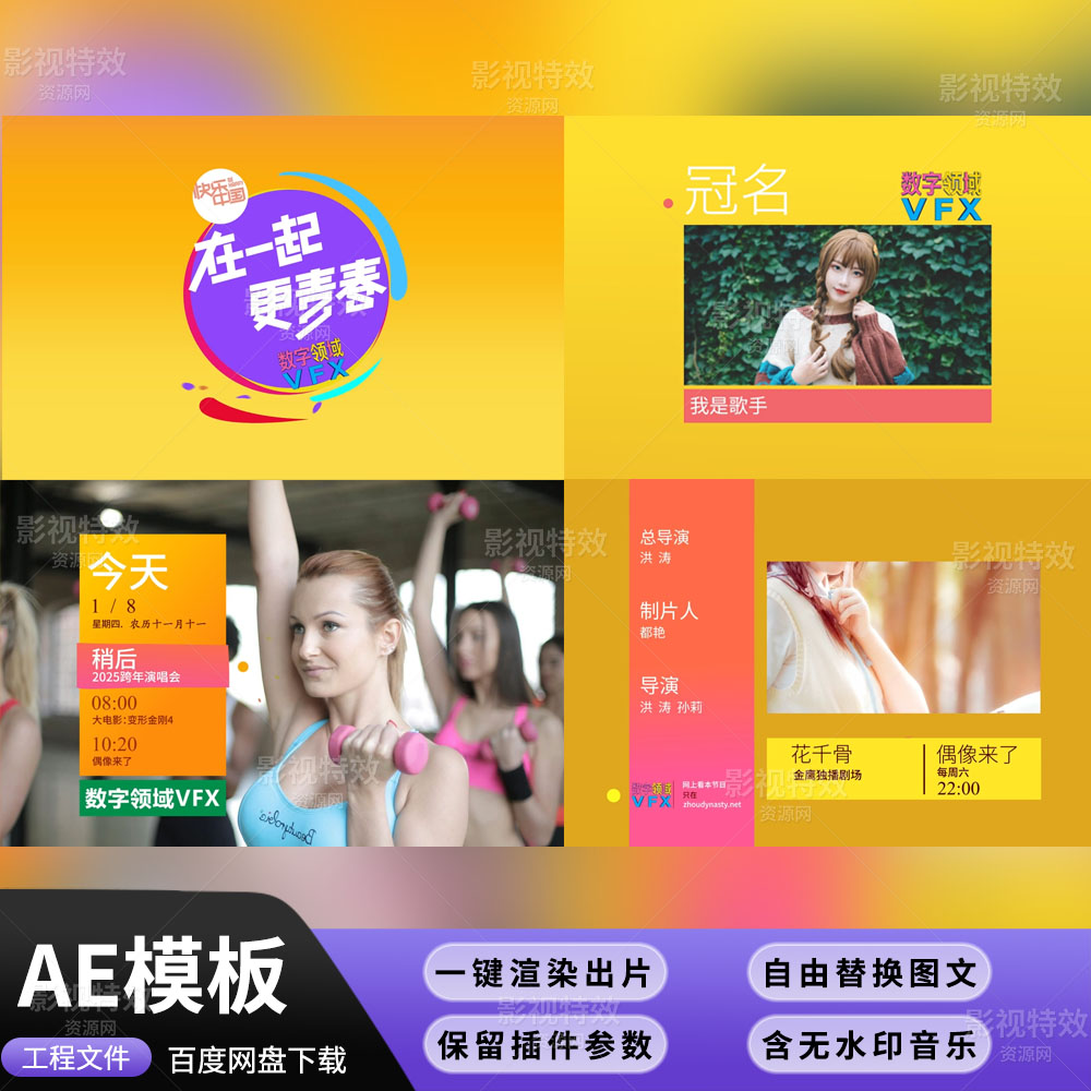 AE模板-仿湖南卫视2016电视栏目包装模板