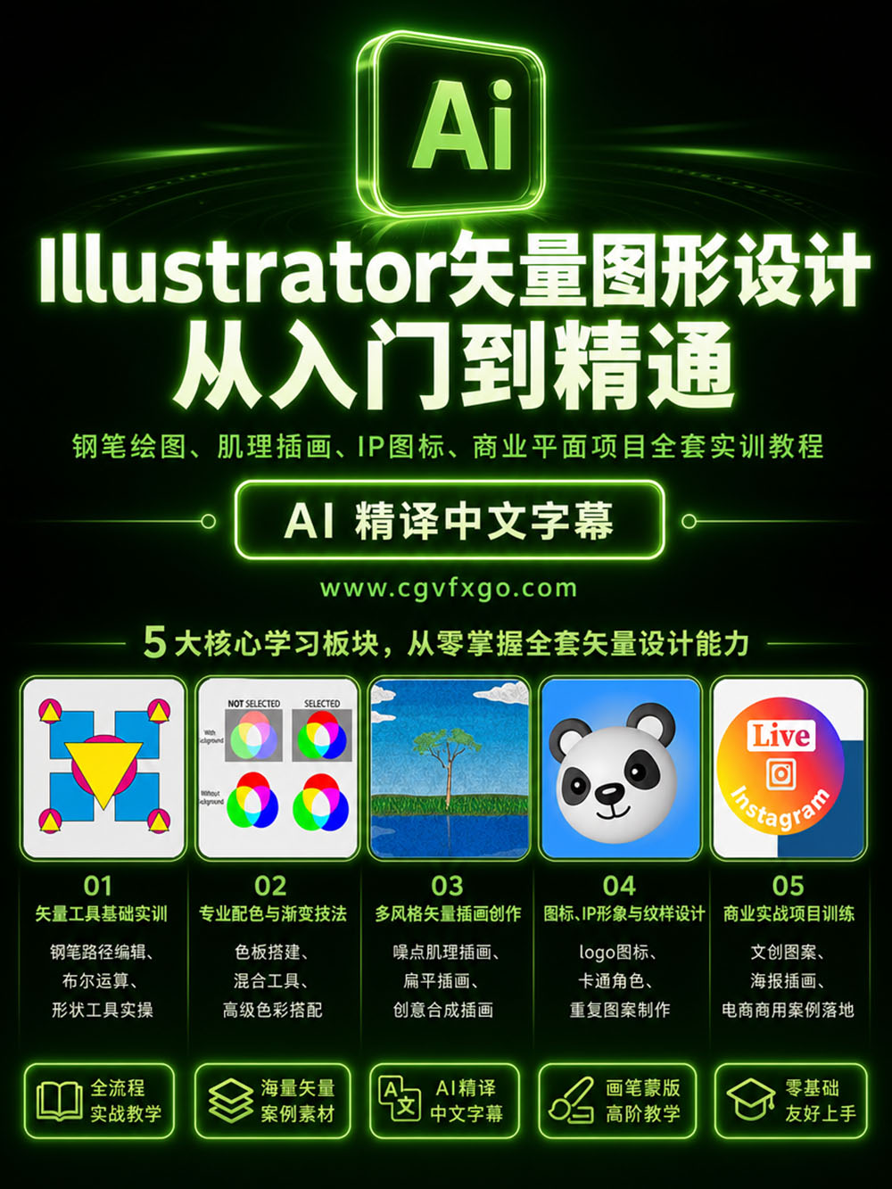 Illustrator矢量图形设计从入门到精通